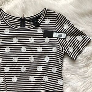 Marc by Marc Jacobs Resort Willa Dotted Jersey Stripe Dress Medium